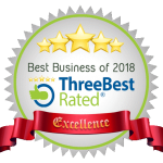 ThreeBestRated Best Business of 2018 badge