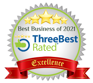 ThreeBestRated Best Business of 2021 badge